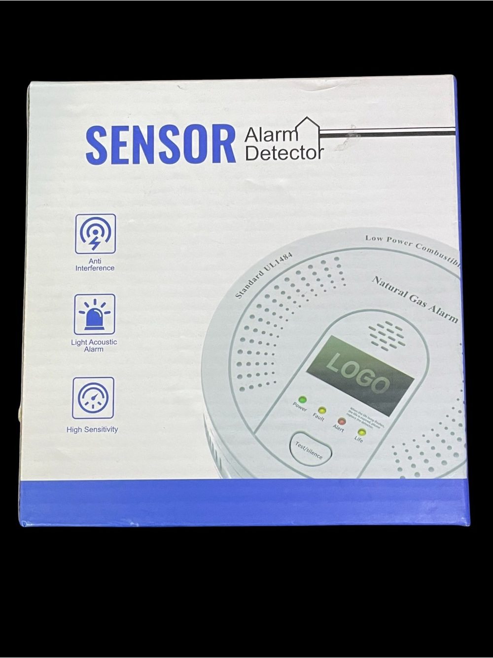 Combustible Gas Detector Methane Natural Acoustic Alarm Light Wall Ceiling NEW